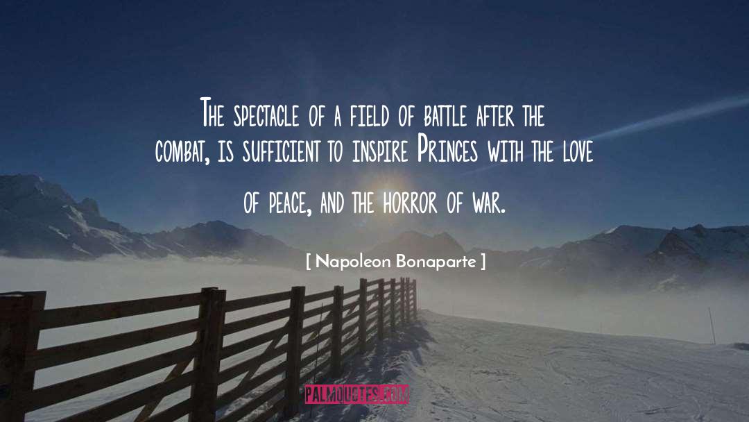 Napoleon Bonaparte Quotes: The spectacle of a field