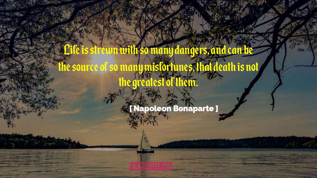 Napoleon Bonaparte Quotes: Life is strewn with so