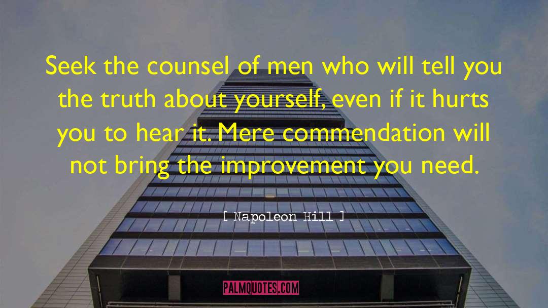 Napoleon Hill Quotes: Seek the counsel of men