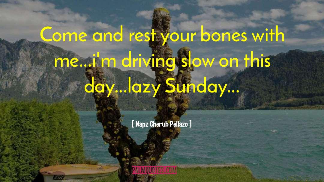 Napz Cherub Pellazo Quotes: Come and rest your bones