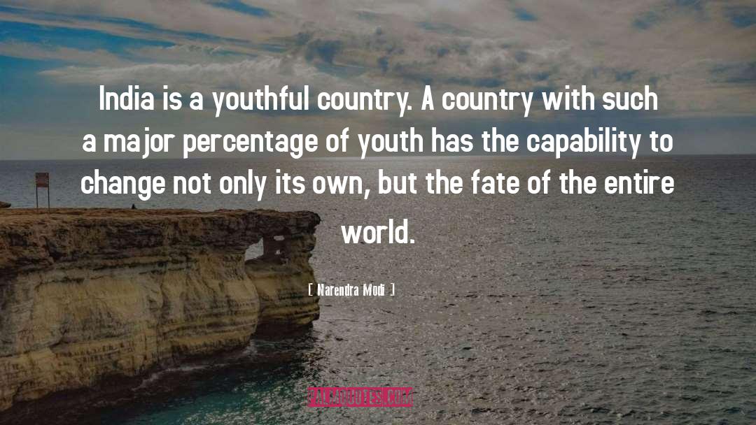 Narendra Modi Quotes: India is a youthful country.