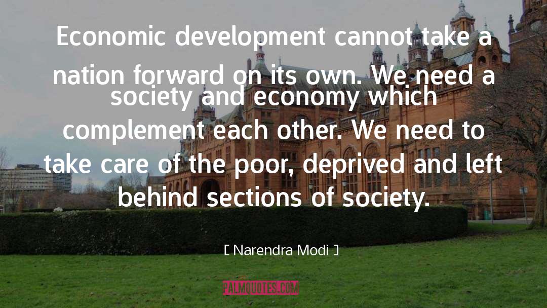 Narendra Modi Quotes: Economic development cannot take a