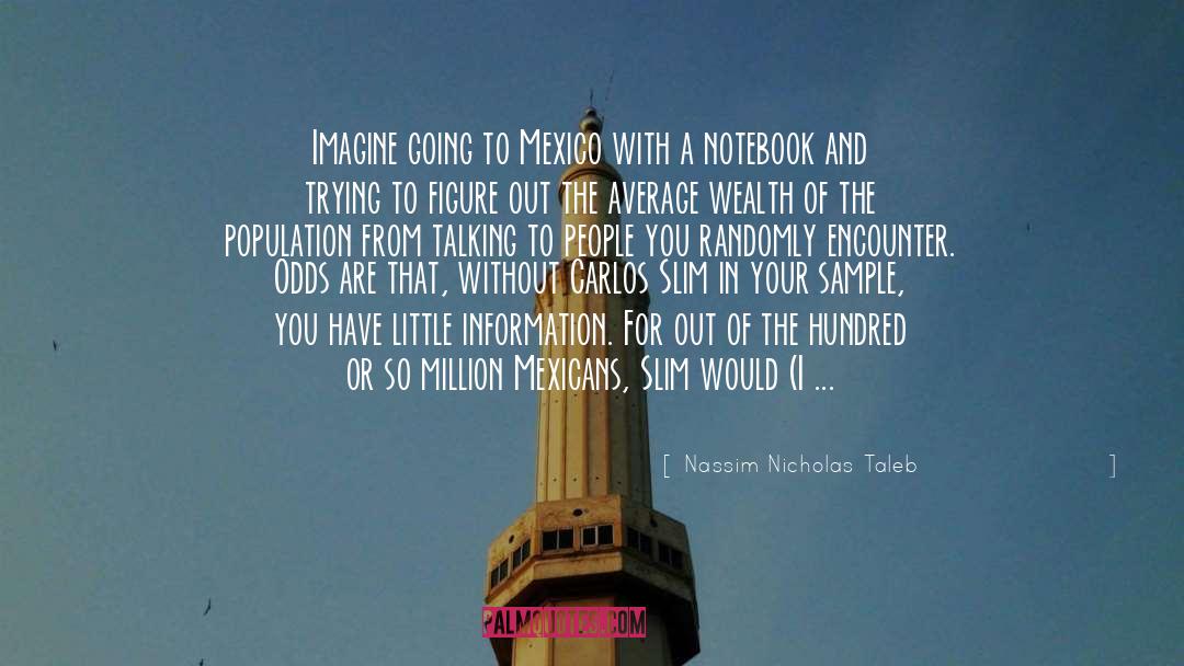 Nassim Nicholas Taleb Quotes: Imagine going to Mexico with
