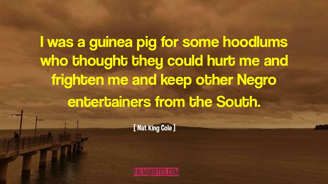 Nat King Cole Quotes: I was a guinea pig