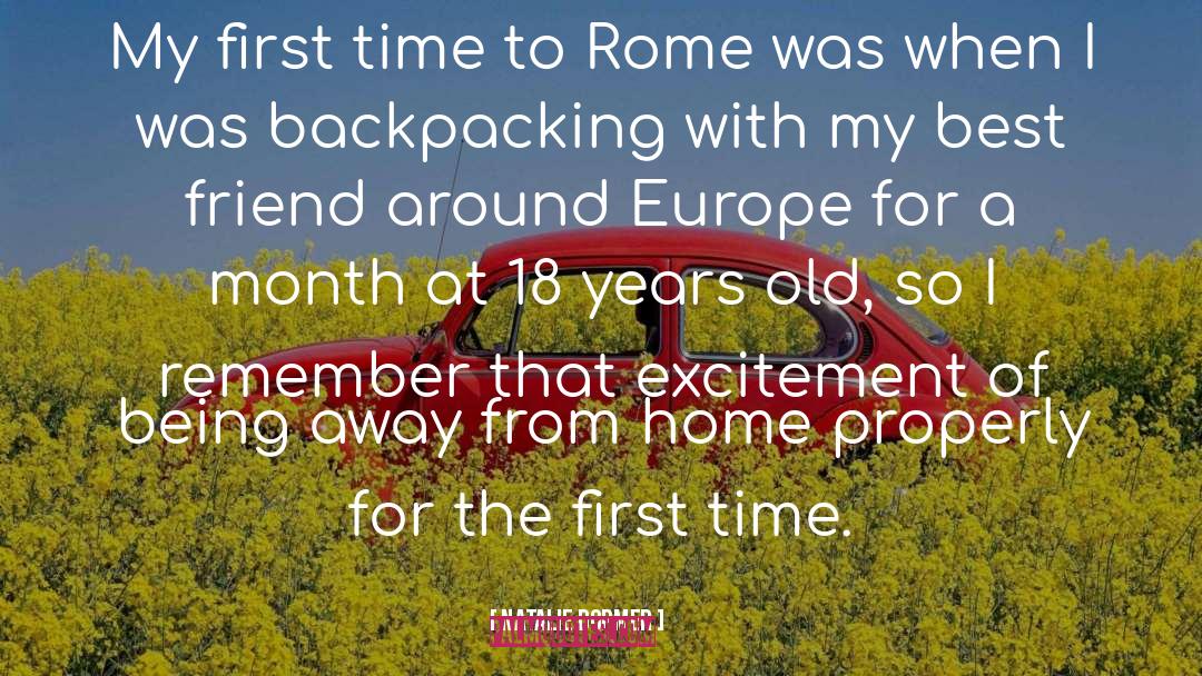 Natalie Dormer Quotes: My first time to Rome
