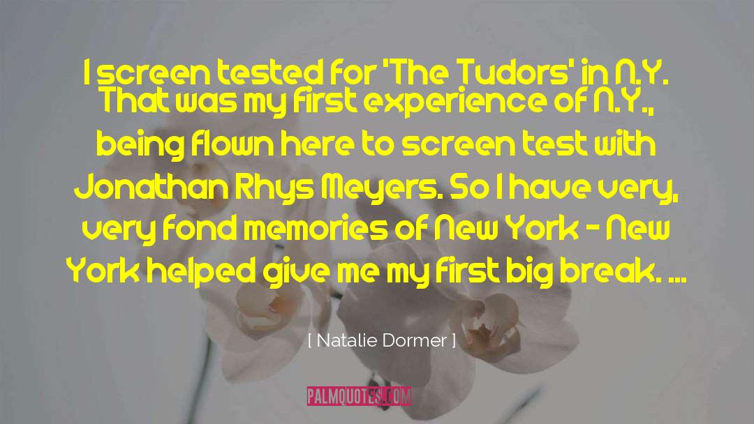 Natalie Dormer Quotes: I screen tested for 'The