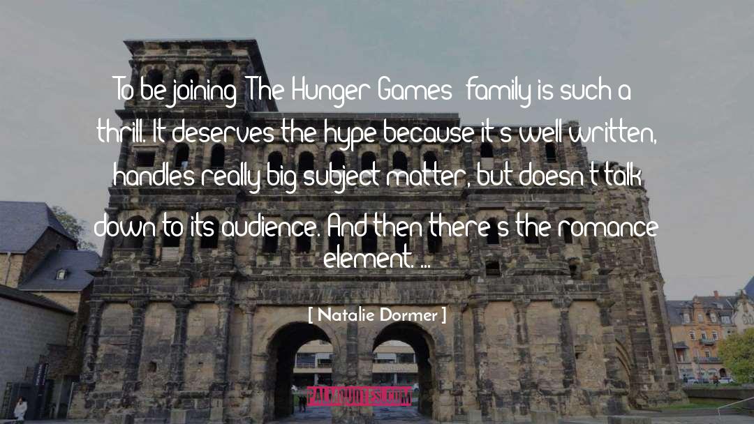 Natalie Dormer Quotes: To be joining 'The Hunger