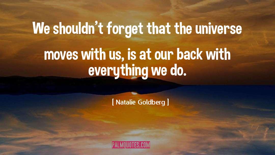 Natalie Goldberg Quotes: We shouldn't forget that the