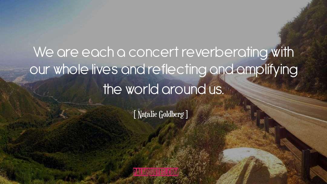 Natalie Goldberg Quotes: We are each a concert