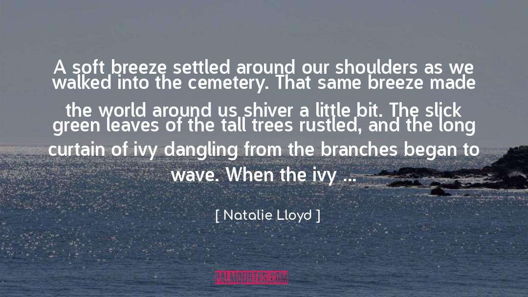 Natalie Lloyd Quotes: A soft breeze settled around