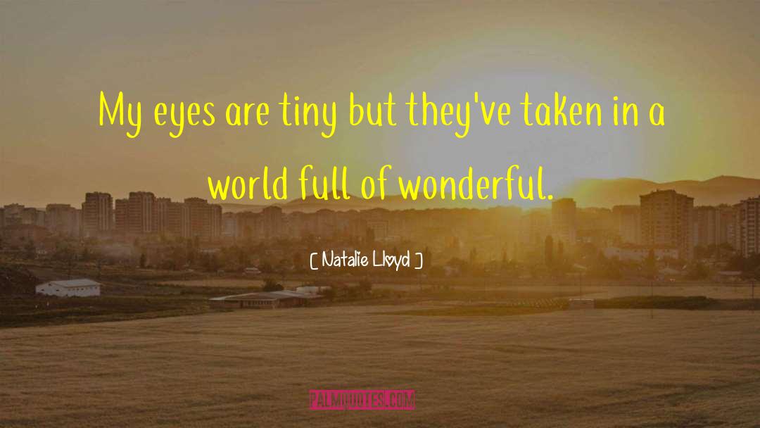 Natalie Lloyd Quotes: My eyes are tiny but