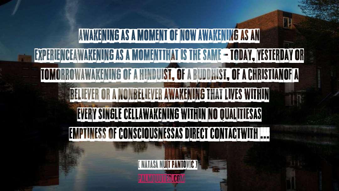 Natasa Nuit Pantovic Quotes: Awakening as a moment of