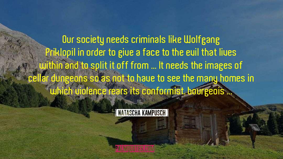 Natascha Kampusch Quotes: Our society needs criminals like