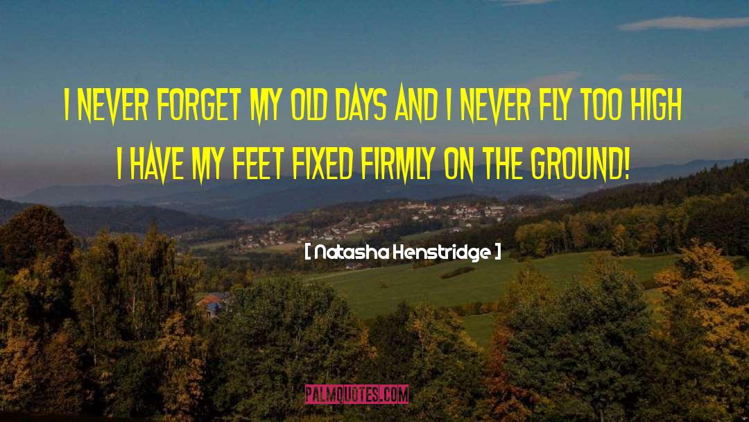 Natasha Henstridge Quotes: I never forget my old