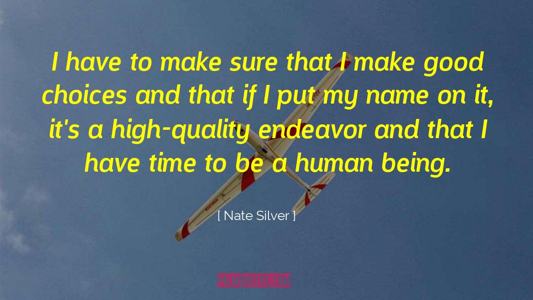 Nate Silver Quotes: I have to make sure