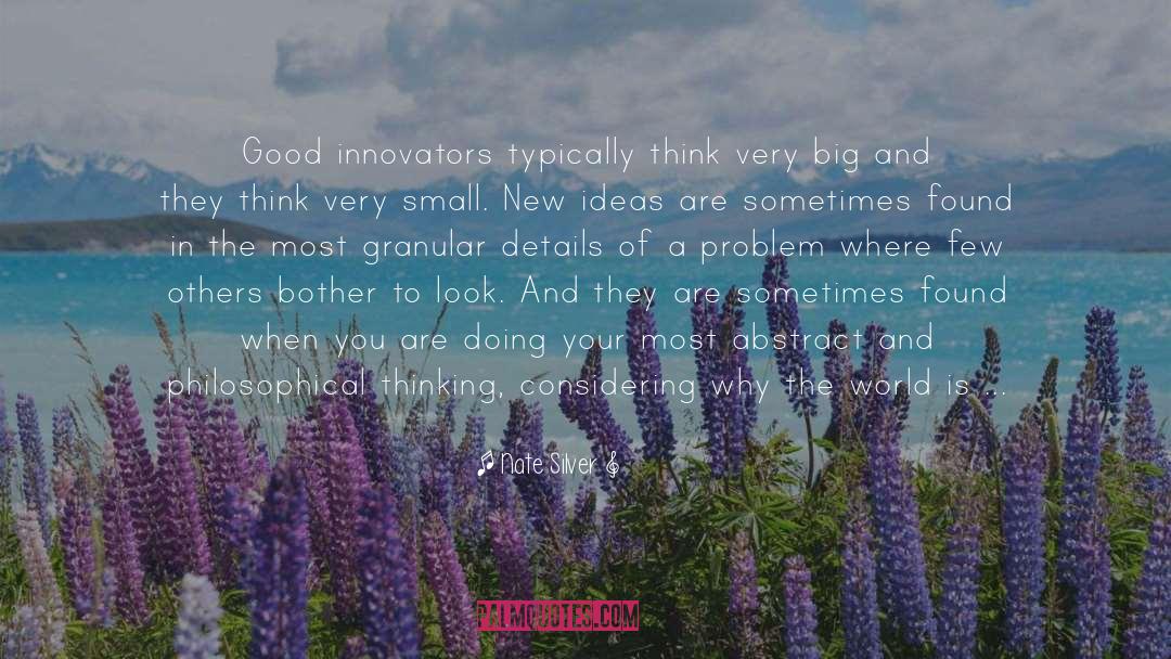 Nate Silver Quotes: Good innovators typically think very