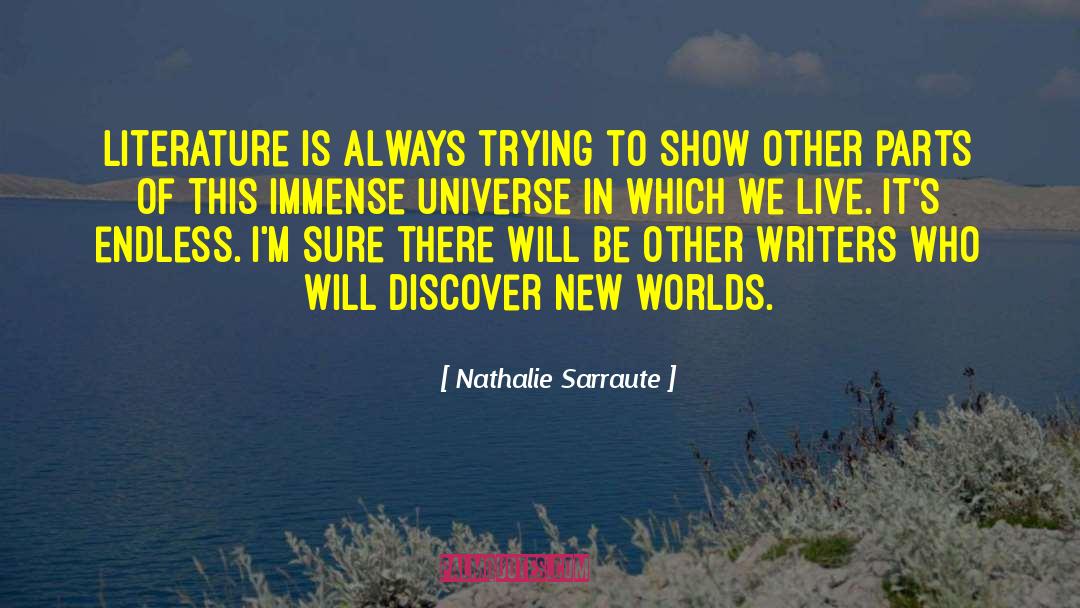 Nathalie Sarraute Quotes: Literature is always trying to