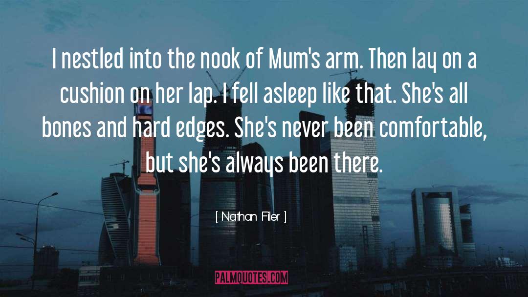 Nathan Filer Quotes: I nestled into the nook