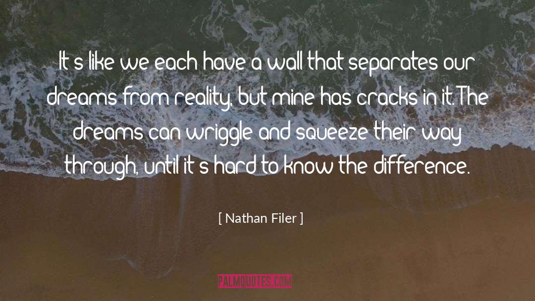 Nathan Filer Quotes: It's like we each have