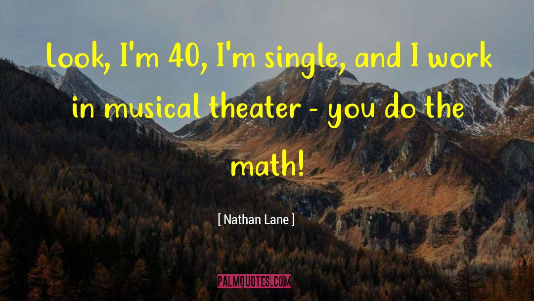 Nathan Lane Quotes: Look, I'm 40, I'm single,
