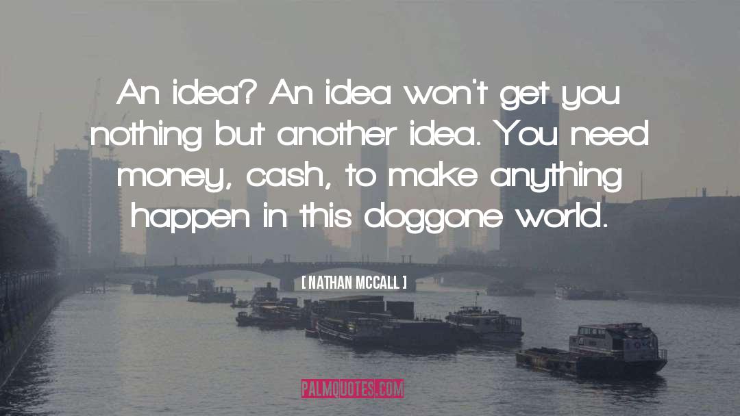 Nathan McCall Quotes: An idea? An idea won't