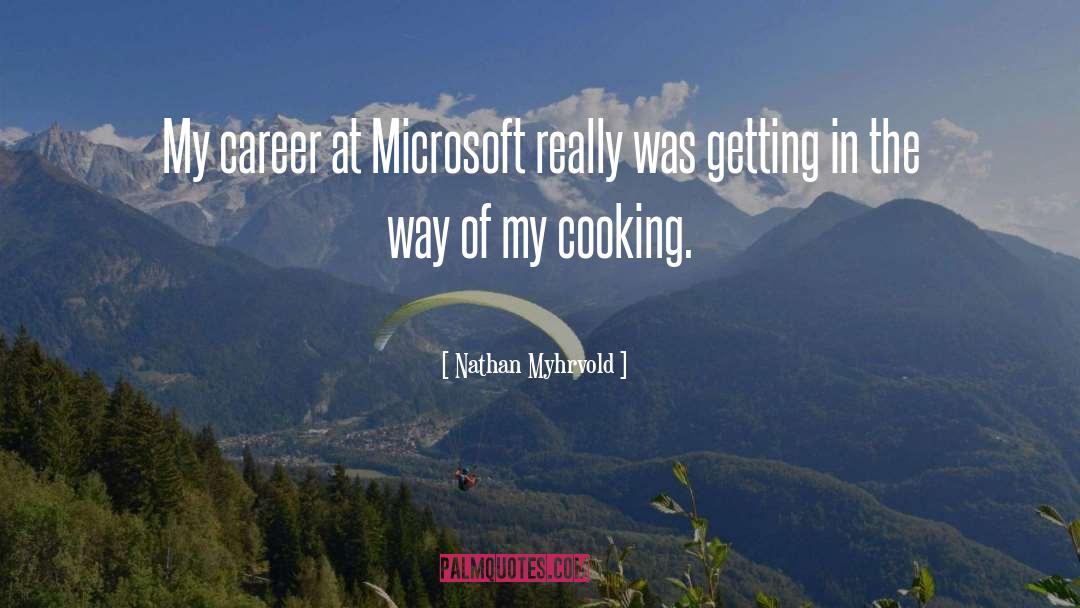 Nathan Myhrvold Quotes: My career at Microsoft really