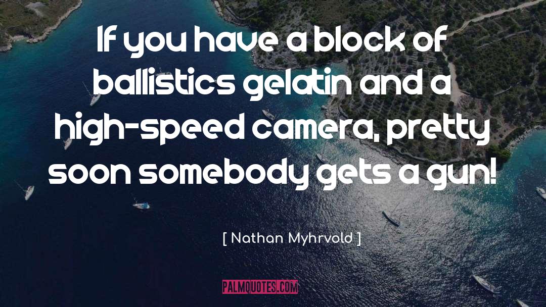 Nathan Myhrvold Quotes: If you have a block