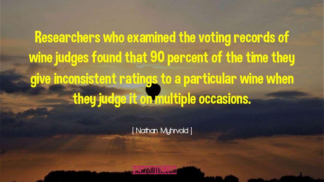 Nathan Myhrvold Quotes: Researchers who examined the voting