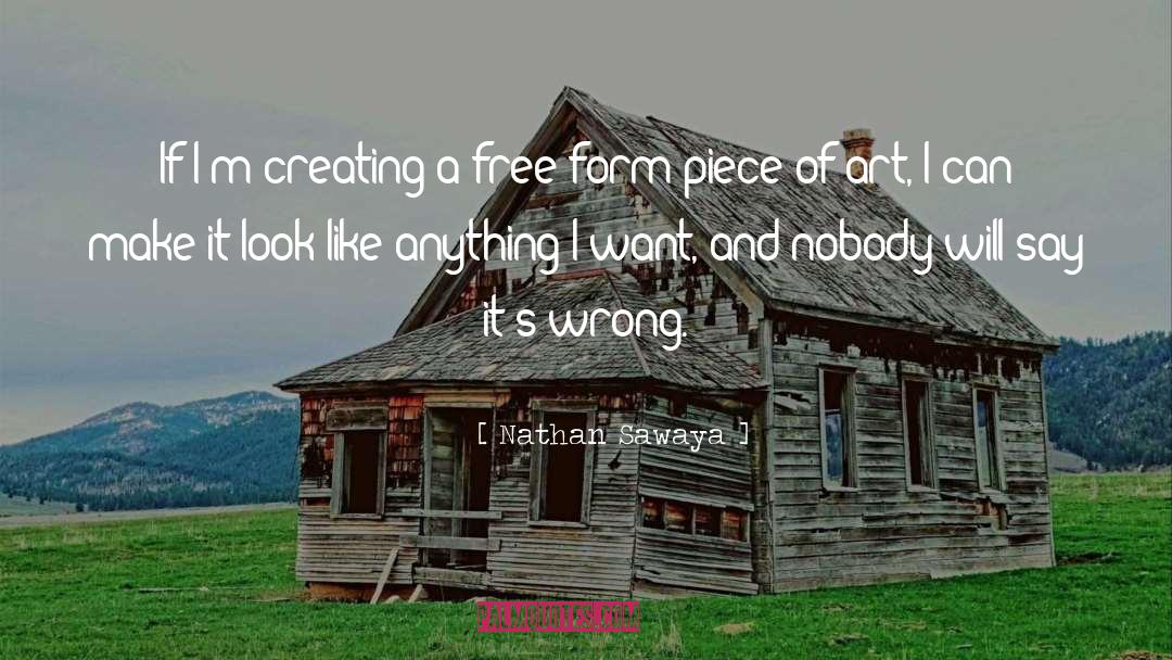 Nathan Sawaya Quotes: If I'm creating a free-form