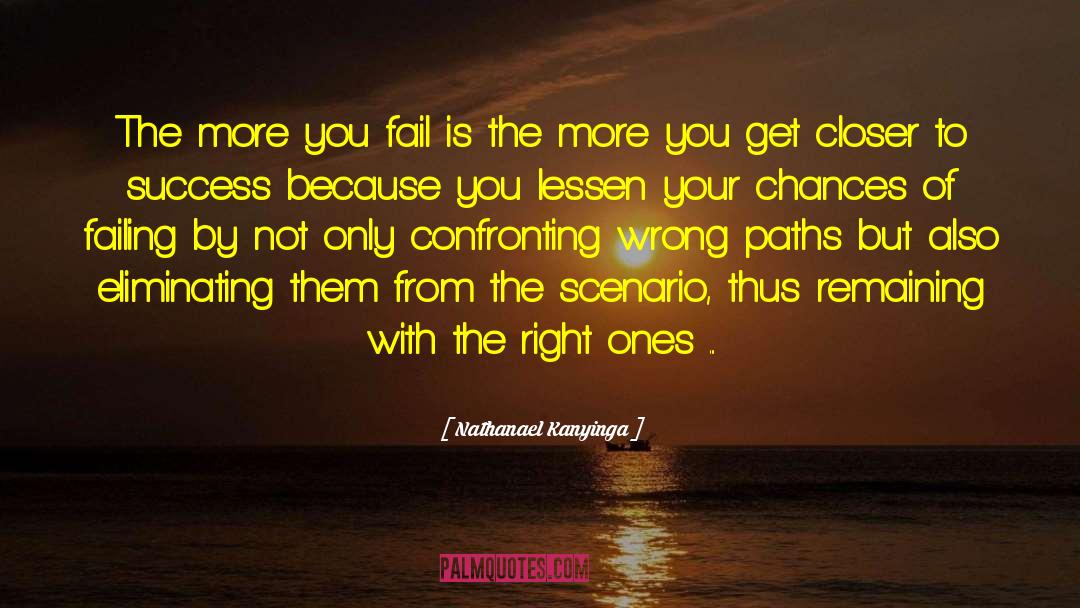 Nathanael Kanyinga Quotes: The more you fail is