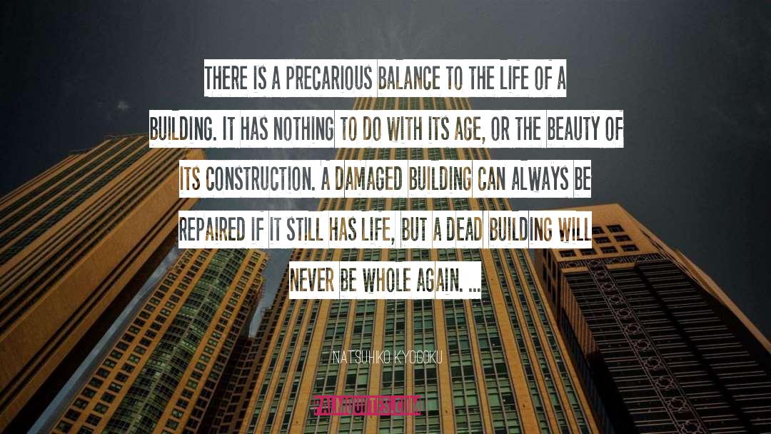 Natsuhiko Kyogoku Quotes: There is a precarious balance