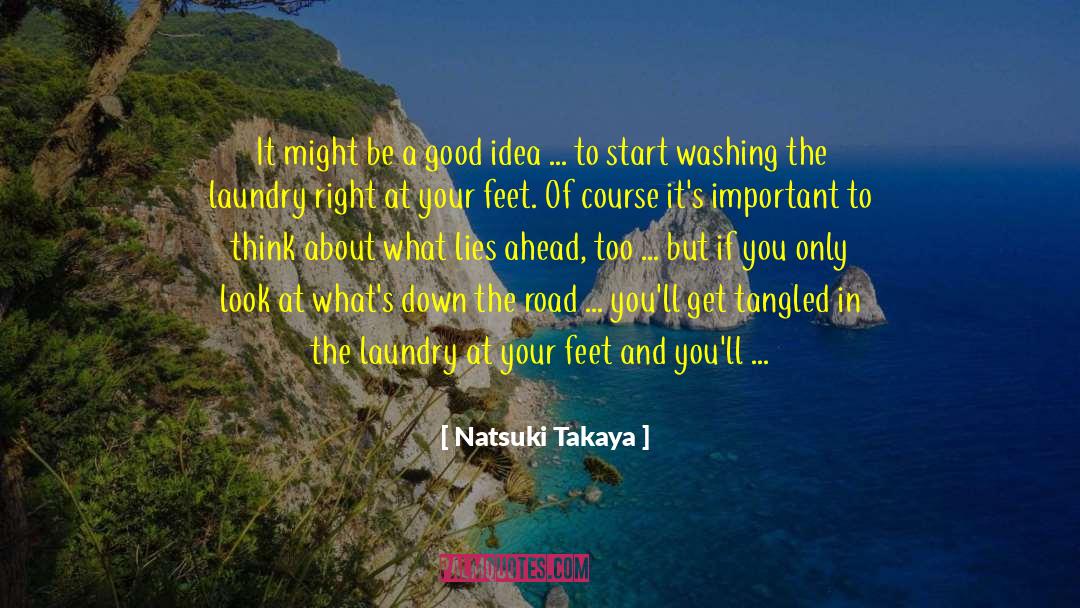 Natsuki Takaya Quotes: It might be a good