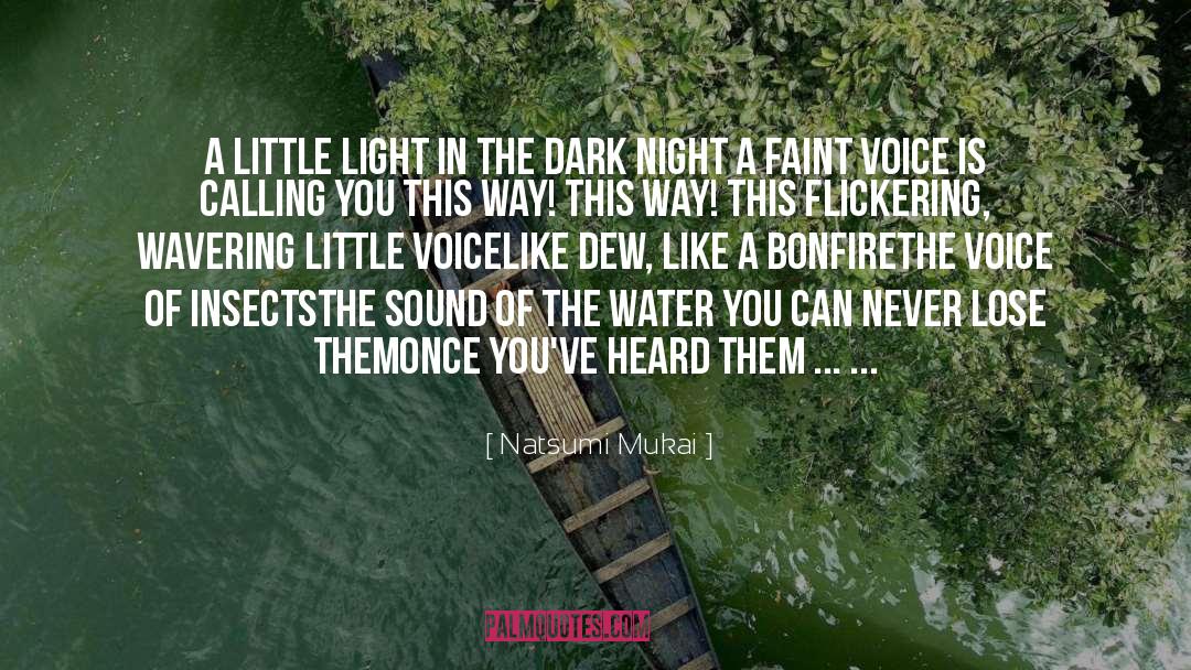 Natsumi Mukai Quotes: A little light in the