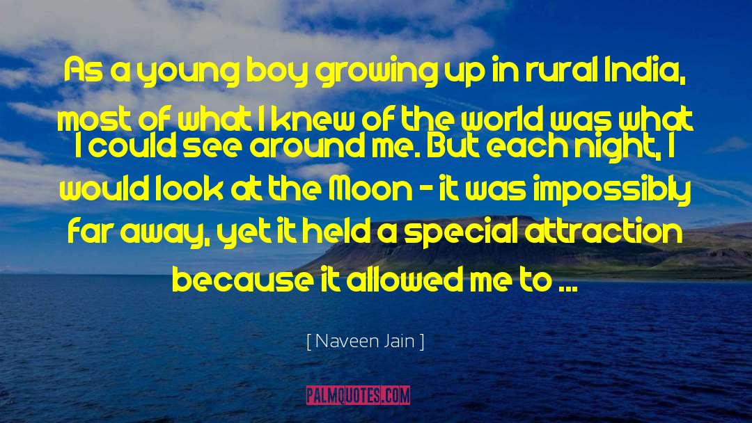 Naveen Jain Quotes: As a young boy growing