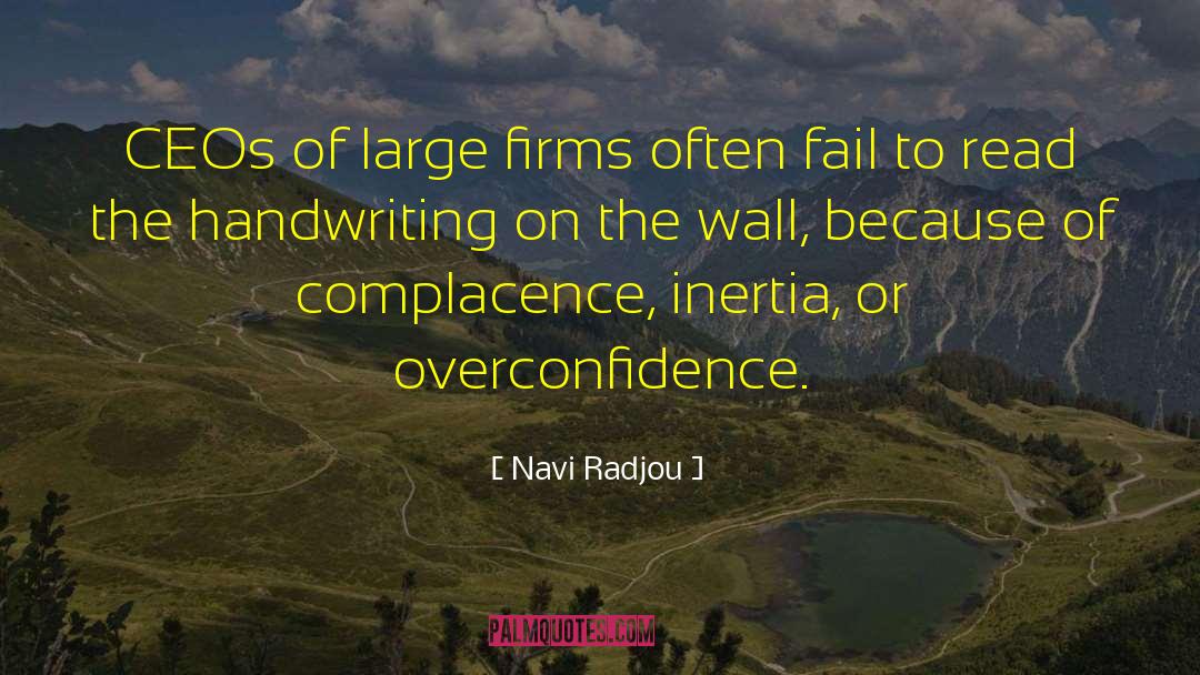 Navi Radjou Quotes: CEOs of large firms often