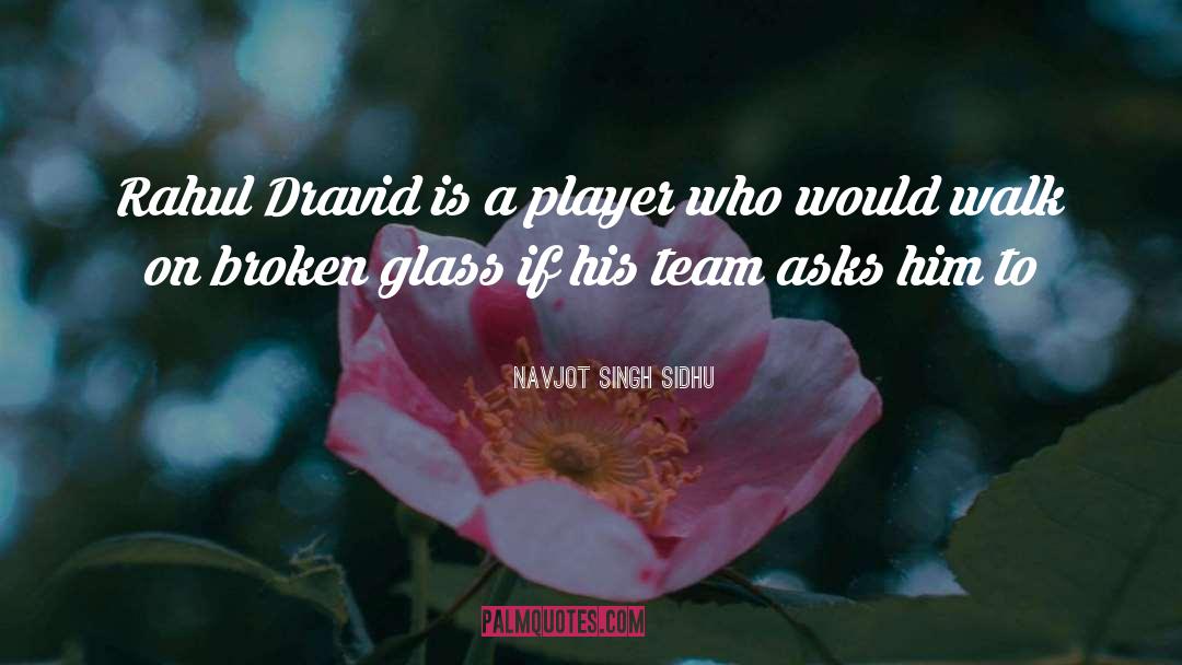 Navjot Singh Sidhu Quotes: Rahul Dravid is a player