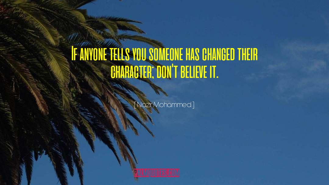 Nazr Mohammed Quotes: If anyone tells you someone