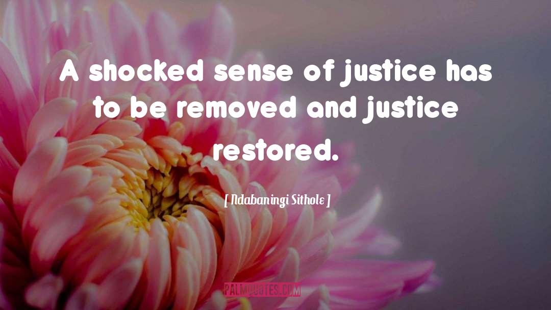 Ndabaningi Sithole Quotes: A shocked sense of justice