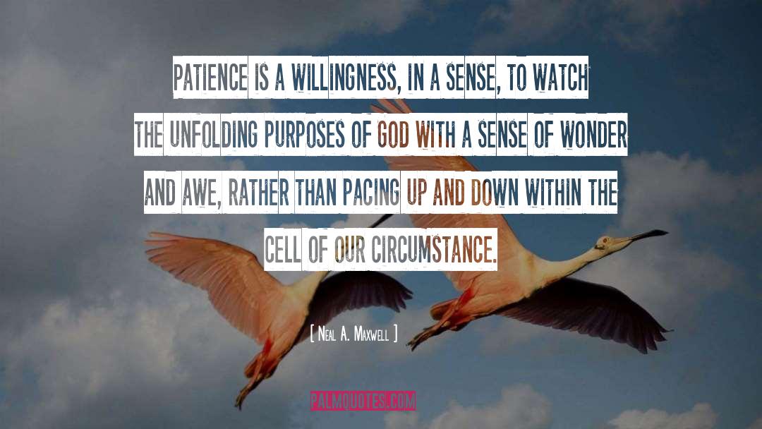 Neal A. Maxwell Quotes: Patience is a willingness, in