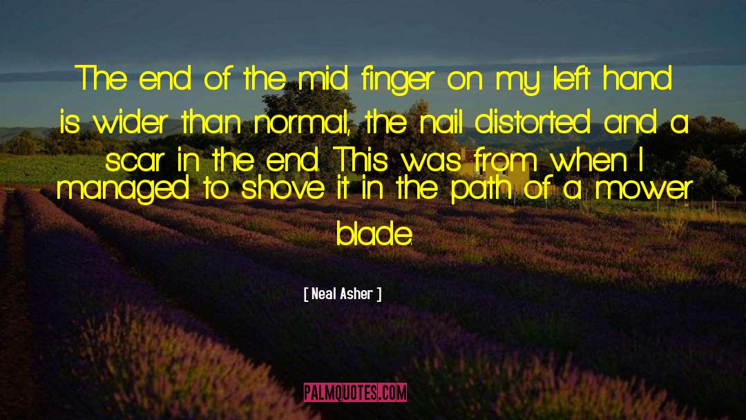 Neal Asher Quotes: The end of the mid