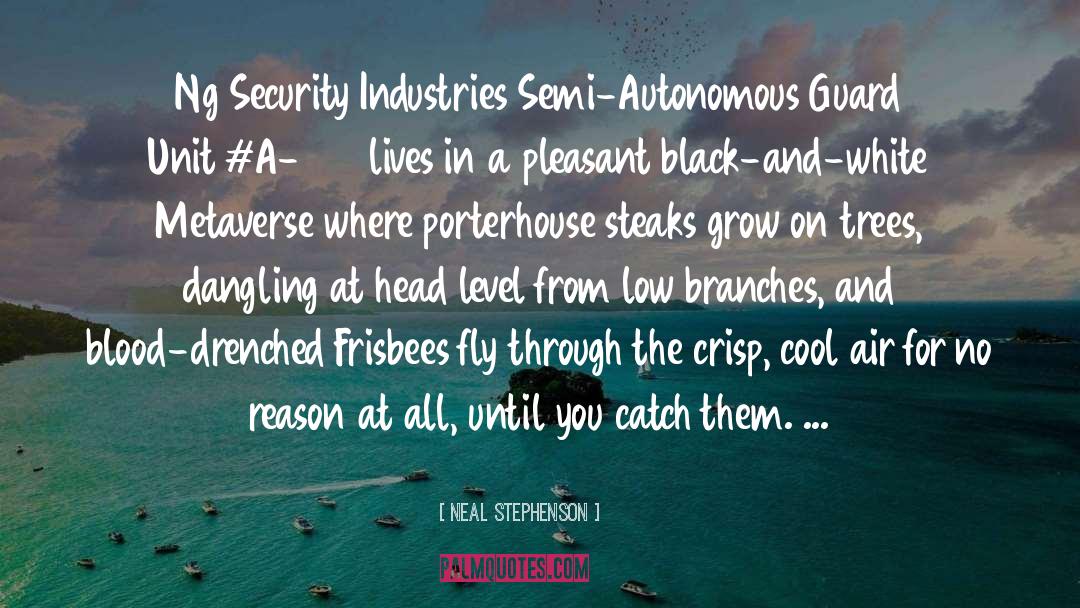 Neal Stephenson Quotes: Ng Security Industries Semi-Autonomous Guard