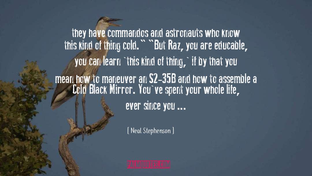 Neal Stephenson Quotes: they have commandos and astronauts
