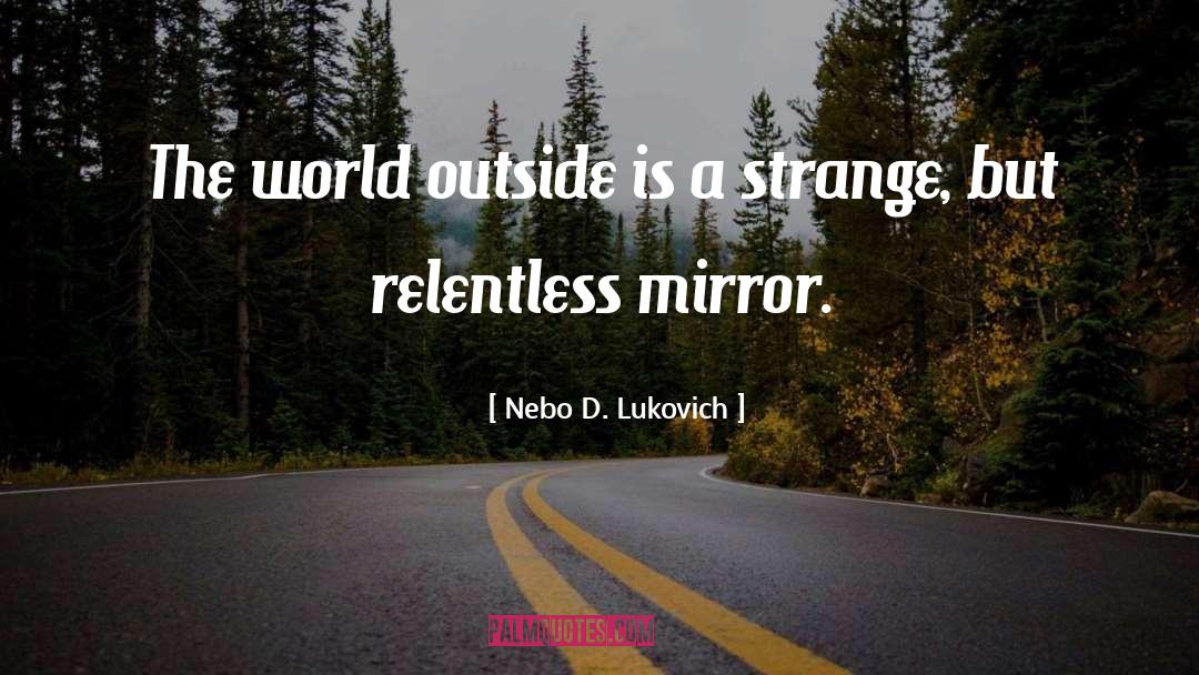 Nebo D. Lukovich Quotes: The world outside is a