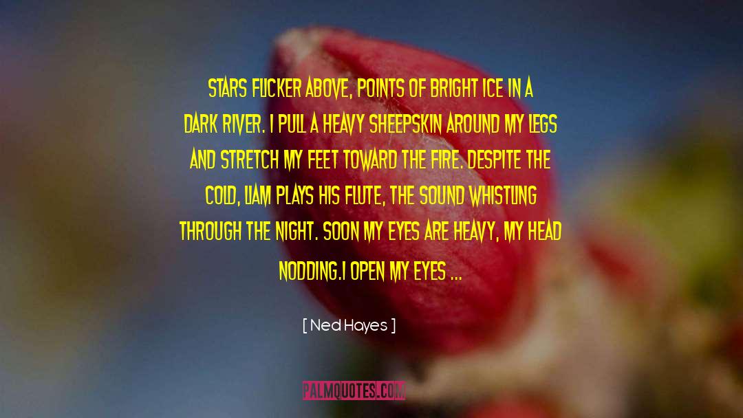 Ned Hayes Quotes: Stars flicker above, points of
