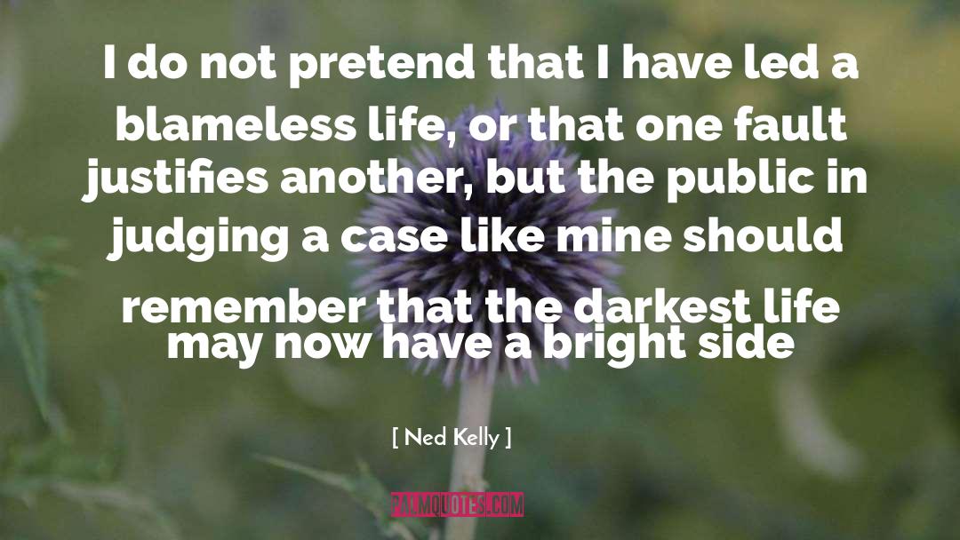 Ned Kelly Quotes: I do not pretend that