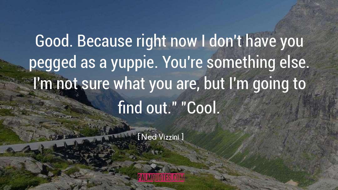 Ned Vizzini Quotes: Good. Because right now I