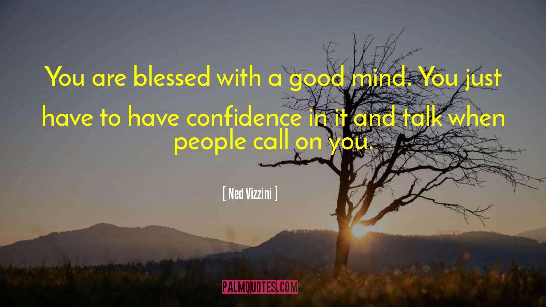 Ned Vizzini Quotes: You are blessed with a
