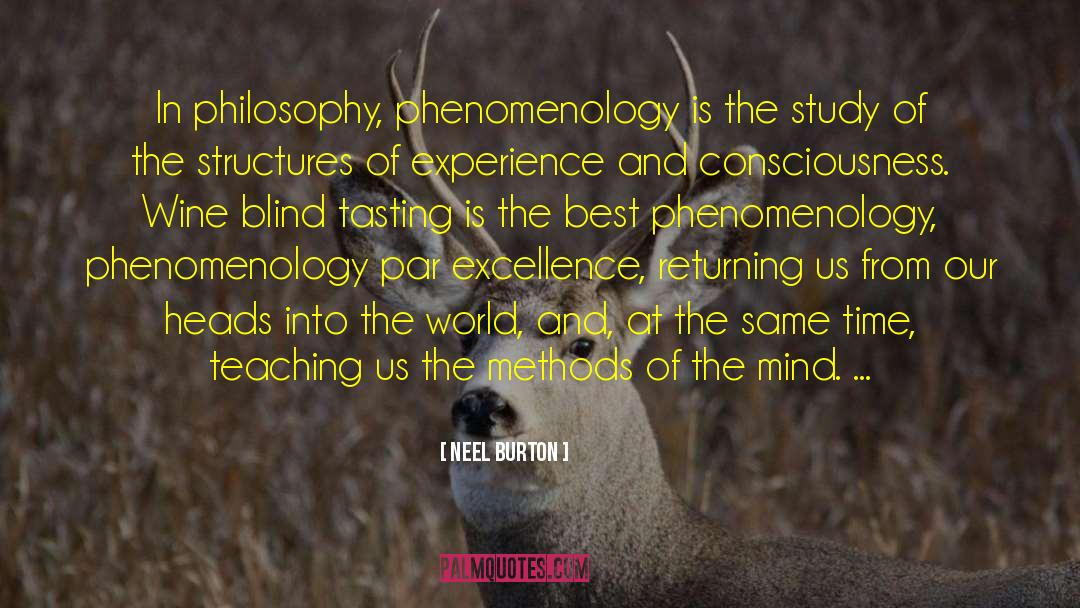 Neel Burton Quotes: In philosophy, phenomenology is the