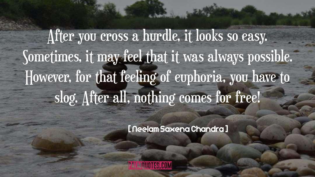 Neelam Saxena Chandra Quotes: After you cross a hurdle,