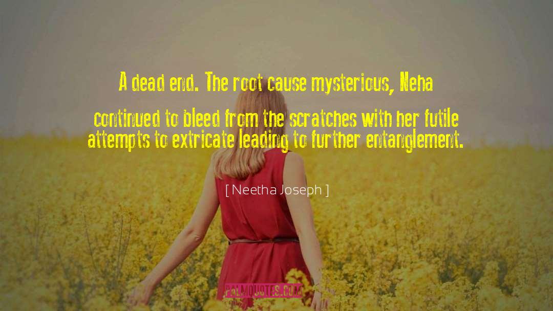 Neetha Joseph Quotes: A dead end. The root